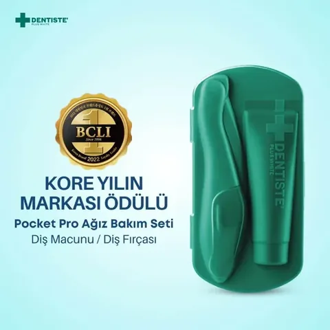 Dentiste Pocket Pro Travel Oral Care Kit Green