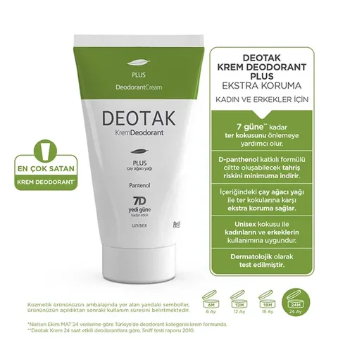 Deotak Deodorant Cream Tea Tree Oil 35 ml