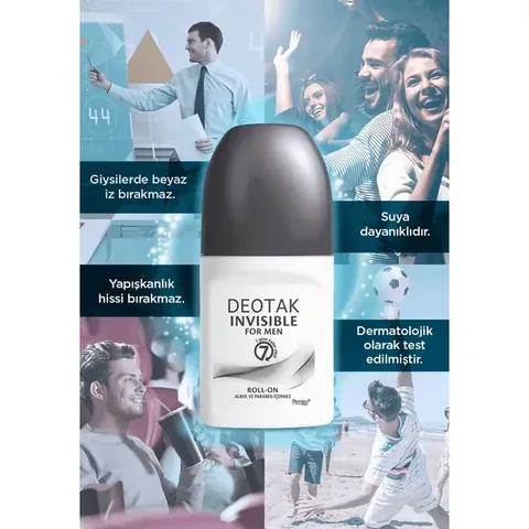 Deotak Invisible Deodorant Roll-On Men 35 ml