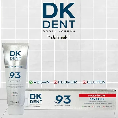 Dermokil DK Dent %93 Max Whitening Toothpaste 75 ml