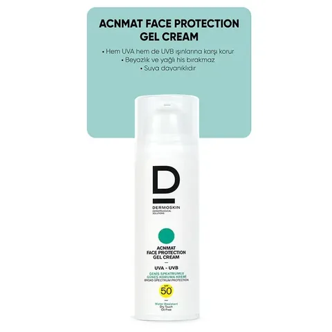 Dermoskin Acne Mat Spf50+ Sun Protective Gel Cream 50 ml