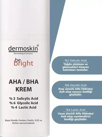Dermoskin Be Bright AHA/BHA Creme 33ml