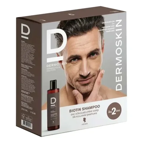 Dermoskin Biotin Shampoo For Men 200ml Buy 3 Pay 2