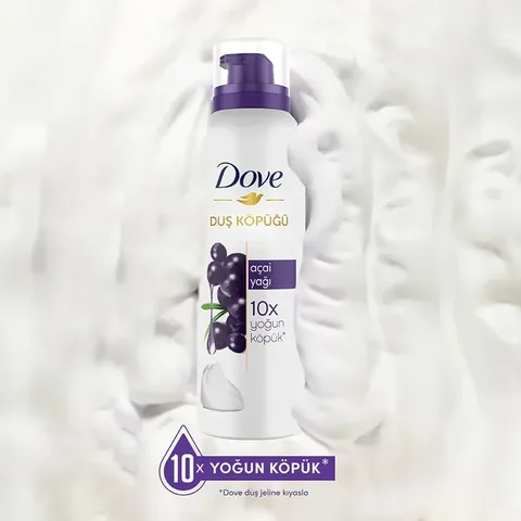 Dove Acai Oil Shower Foam 200 ml