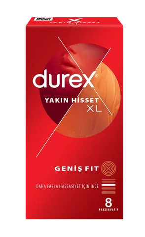 كوندوم دوركس فيل كلوز XL واسع 8 قطع Durex