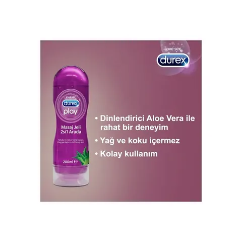 زيت تدليك 2 في 1 بالألوة فيرا 200 مل من دوركس Durex