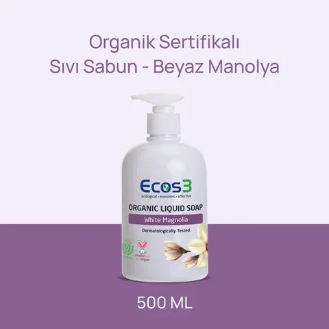 Ecos3 Magnolien-Duft Bio-Flüssigseife 500ml