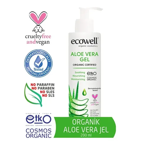 Ecowell Organic Aloe Vera Gel 200 ml