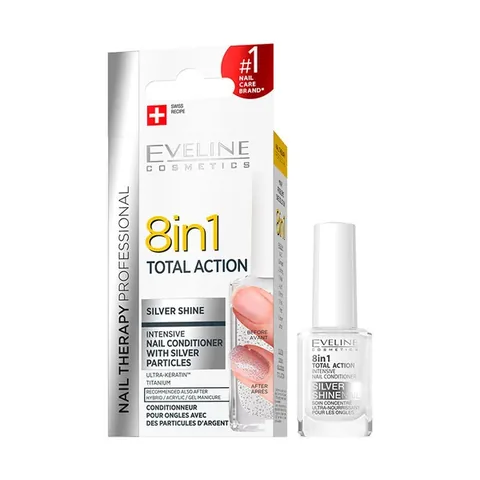 Eveline Silver Shine Intensive Nail Conditioner 8 in 1 Total Action 12 ml