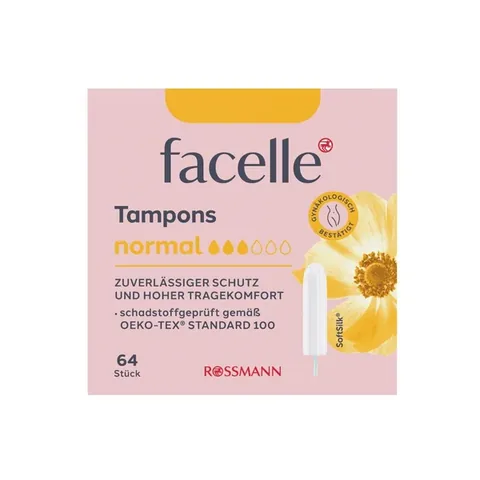 Facelle Normal Tampons - 64 Ultra-Absorbierende Stücke