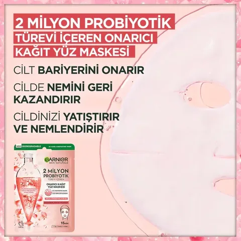 Garnier 2 million Probiotics Repairing Sheet Mask 22 gr