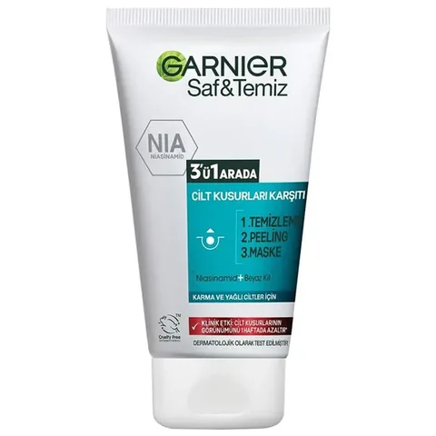 Garnier Pure and Clean 3-in-1 Cleanser 150 ml