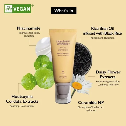 Haruharu Wonder Black Rice Moisture Airyfit Sunscreen Spf50+ 50 ml