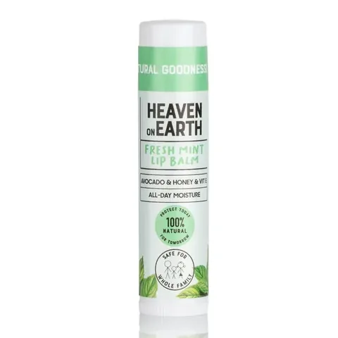 Heaven on Earth %100 Natural And Organic Ingredients Lip Balm 5 gr - Fresh Mint