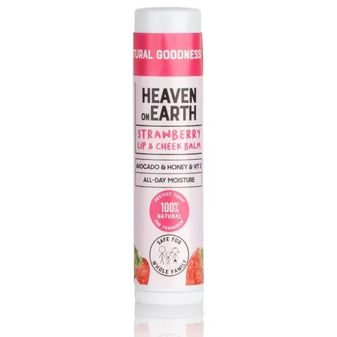 Heaven on Earth 100% Natural and Organic Ingredients Lip Balm 5 gr - Strawberry Cheek Balm