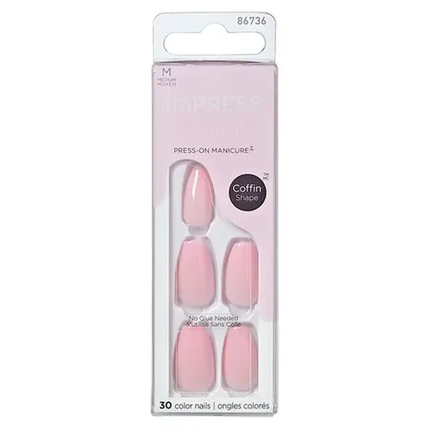impress Color Medium Coffin Shape Press-on Nails 86736