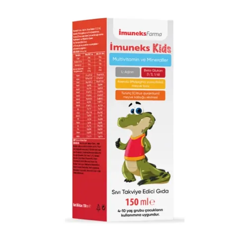 Imuneks Kids Multivitamin and Minerals Containing Liquid Dietary Supplement 150 ml