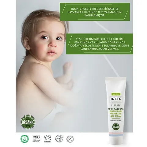 Protégez la peau de bébé avec INCIA Crème Gel Érythème Fessi
