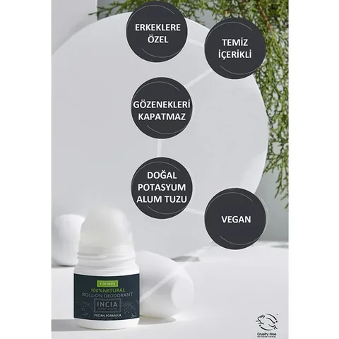 Restez Frais : Déodorant Roll-On Naturel INCIA Hommes 50 ml