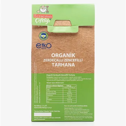 Eczacının Çiftliği Organic Turmeric Ginger Tarhana 250 gr