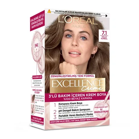 L'Oréal Paris Excellence 7.1 Aschblond Haarfarbe