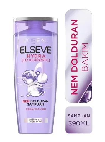 L'Oréal Paris Elseve Hydra Hyaluronic Moisture Filling Shampoo 390 ml