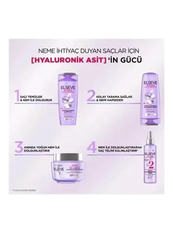 L'Oréal Paris Elseve Hydra Hyaluronic Moisture Filling Shampoo 390 ml