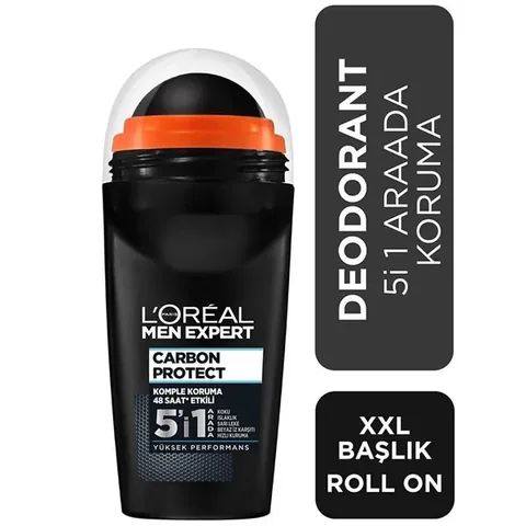 L'Oreal Paris لوريال باريس مزيل العرق رول اون للرجال اكسبيرت كاربون بروتيكت 50 مل