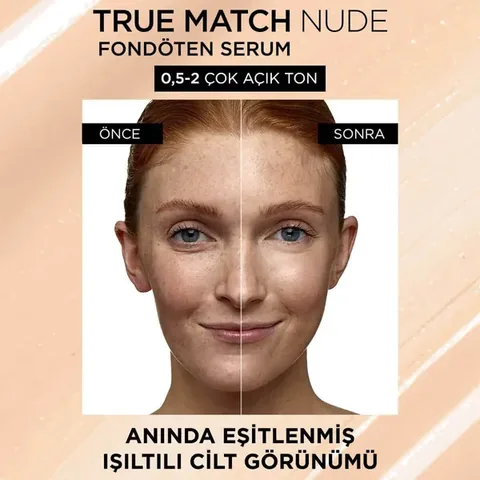 Loreal Paris True Match Nude Foundation Serum 0.5-2 Very Light 31 ml