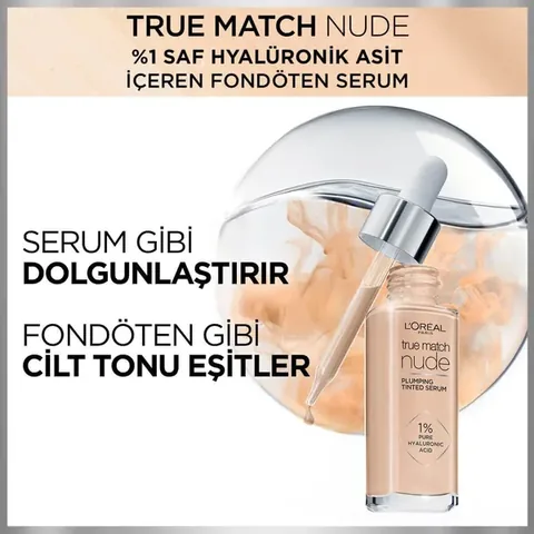 Loreal Paris True Match Nude Foundation Serum 0.5-2 Very Light 31 ml