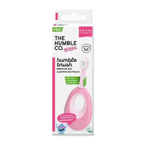 The Humble Co Baby Training Toothbrush - Pink