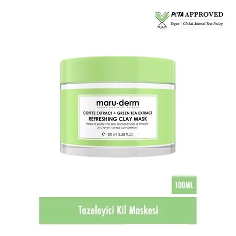 Maruderm Coffee Extract + Green Tea Extract Refreshing Clay Mask 100 ML