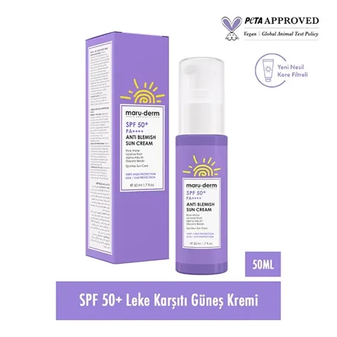 Protégez votre peau, réduisez les taches avec Maruderm SPF50