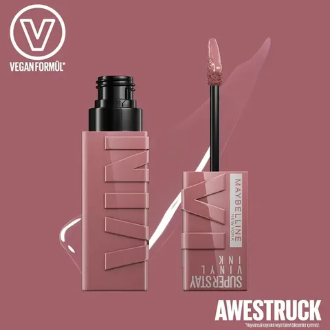 Maybelline New York Super Stay Vinyl Ink Likit Parlak Ruj - 110 Awestruck