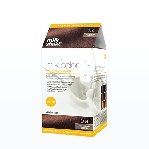 Milk Shake Milk Color Permanent Hair Dye 5 e - Light Chestnut Exotic - Eco Kit