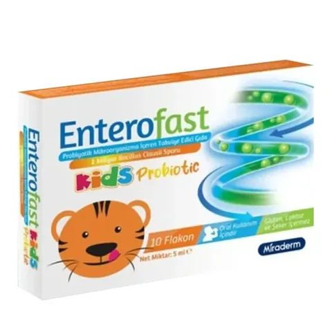 Miraderm Enterofast Kids Probiotic Dietary Supplement 10 Vials