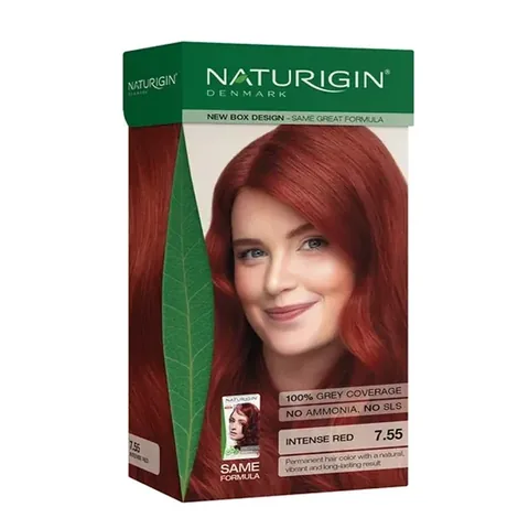 Naturigin Organic Ingredients Hair Color 7.55 Medium Flame Red