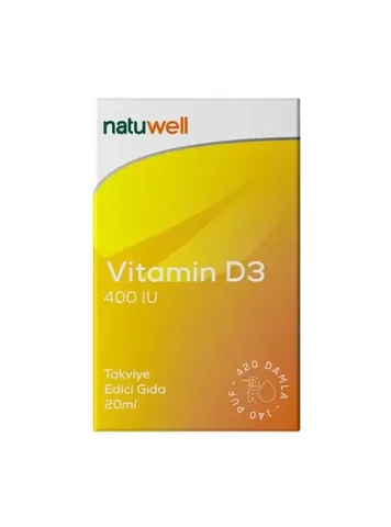 Natuwell D3 400 iu Drops 20 ml