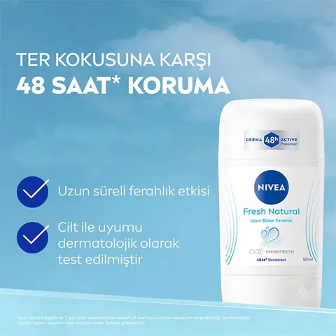 Nivea Fresh Natural Damen Deodorant Stick, 50 ml