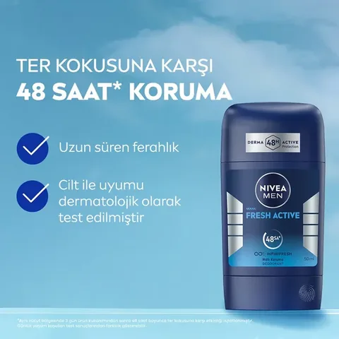 Profitez d'une fraîcheur 48h avec Nivea Men Fresh Active