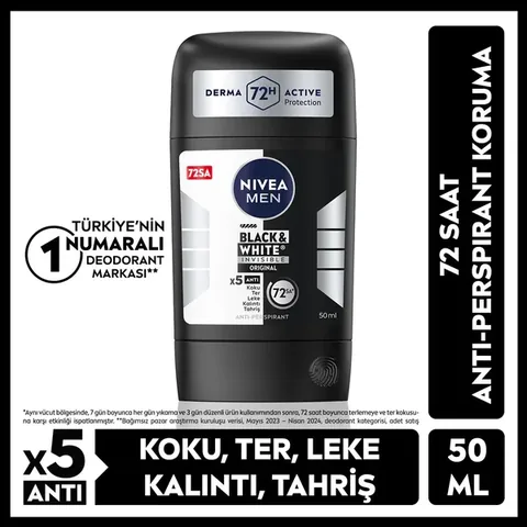 Protection 72h Invisible : Nivea Men Black-White Original