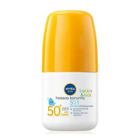 Nivea Sun Kids Spf50+ Sensitive Protection Sunscreen Roll-on 50 ml