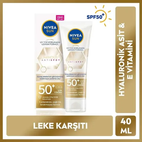 Réduisez les Taches: Crème Solaire Nivea Luminous630 Anti-Ta