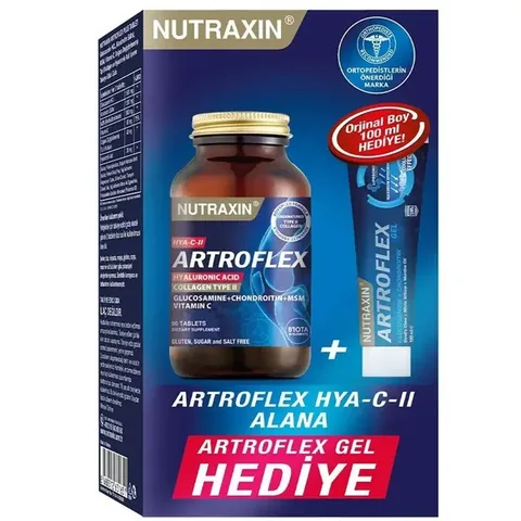 Nutraxin Artroflex HYA-C-II 90Tablet + Extra Gel Gift