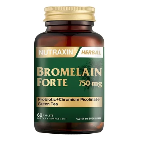 Nutraxin نيوتراكسين بروميلين فورت 60 قرصًا