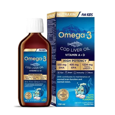 Nutraxin For Kids Omega-3 Fish Oil Food Supplement 150 ml