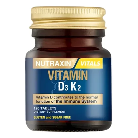 Nutraxin Vitamin D3 &amp; K2 Supplement - 120 Tabletten