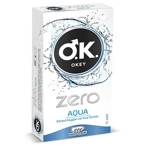 Okey Zero Aqua Extra Lubricated and Thin Condom 10 pcs