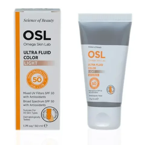 Осл - Омега Скин Лаб Ультра Флюид Цветной Солнцезащитный Крем SPF50+ 50 мл - Светлый