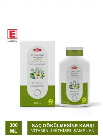 Шампунь с revitalizing herbal essence из 10 трав 300 мл от Otacı